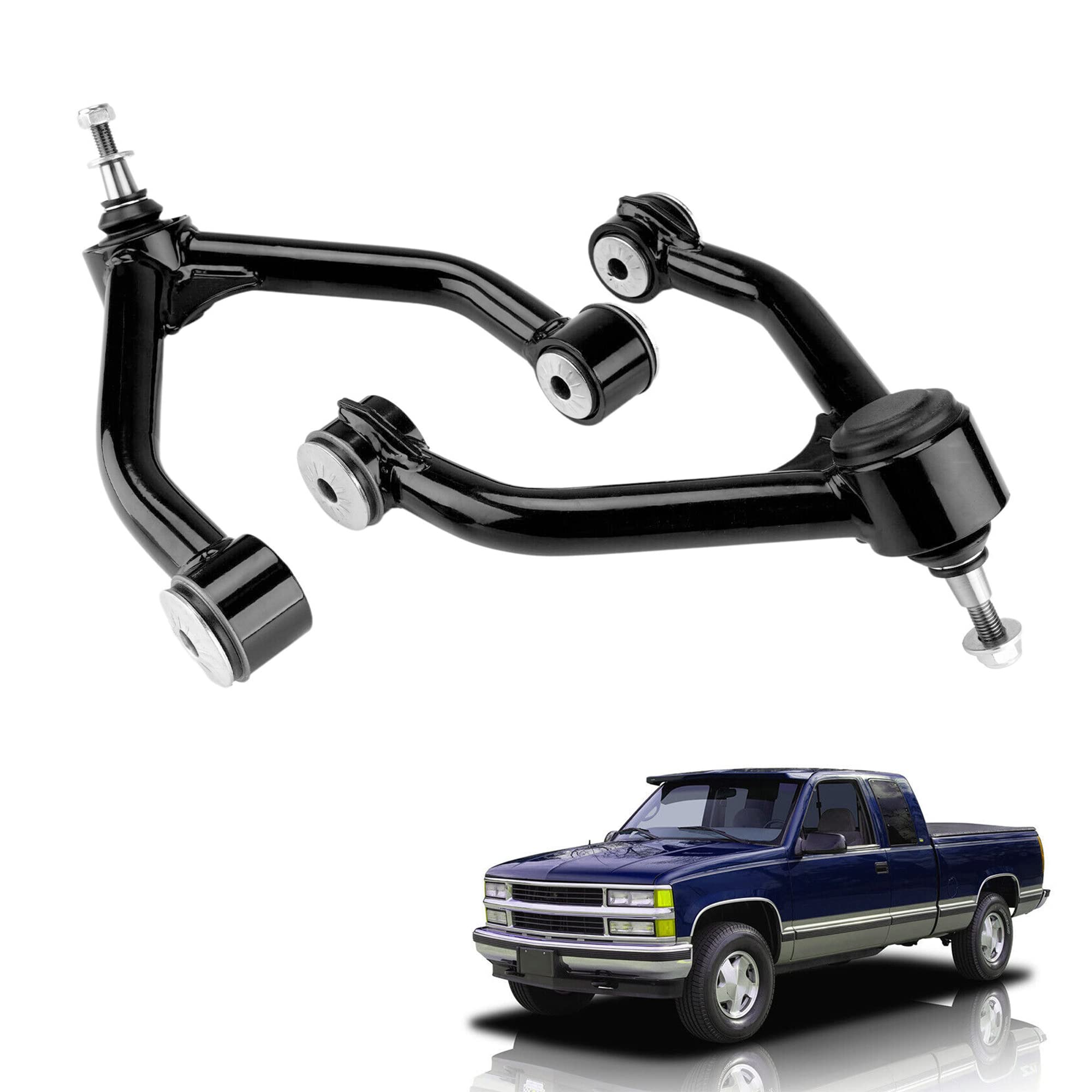 Protune Front Upper Control Arms For 1992–1999 GMC K1500 Suburban 4WD – Fits 2–4" Lift, Tubular Chromoly