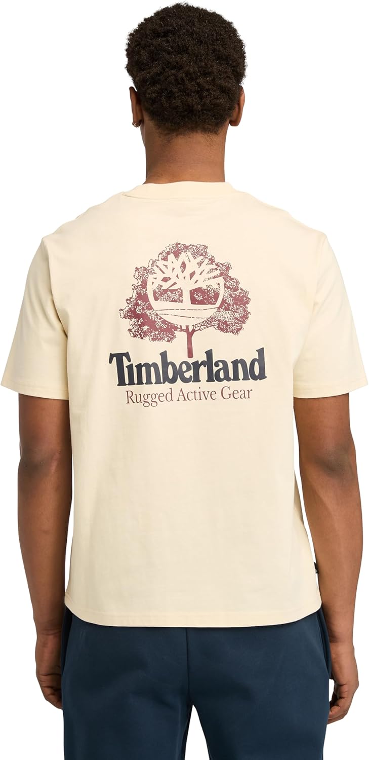 Timberland Mens Outdoor Inspired Back Graphic T-Shirt - Image 3