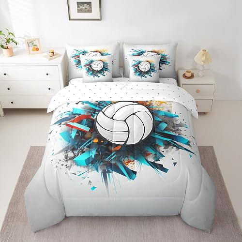 Feelyou Volleyball Bed in a Bag Queen Size 7 Pieces for Boys Teens