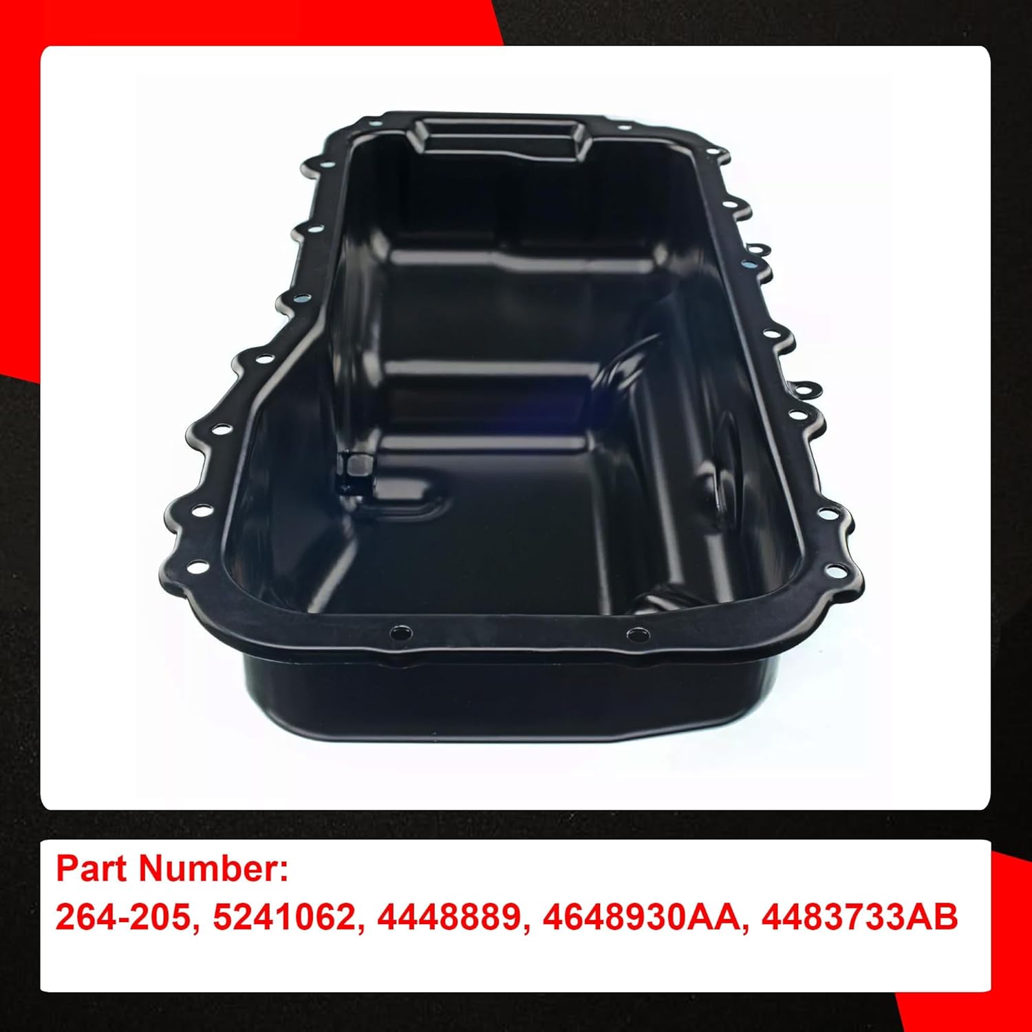 264-205 Engine Oil Pan Sump Compatible with Dodge Grand Caravan Caravan Dynasty Chrysler Town & Country New Yorker Imperial Plymouth Grand Voyager Replace 4483733AB