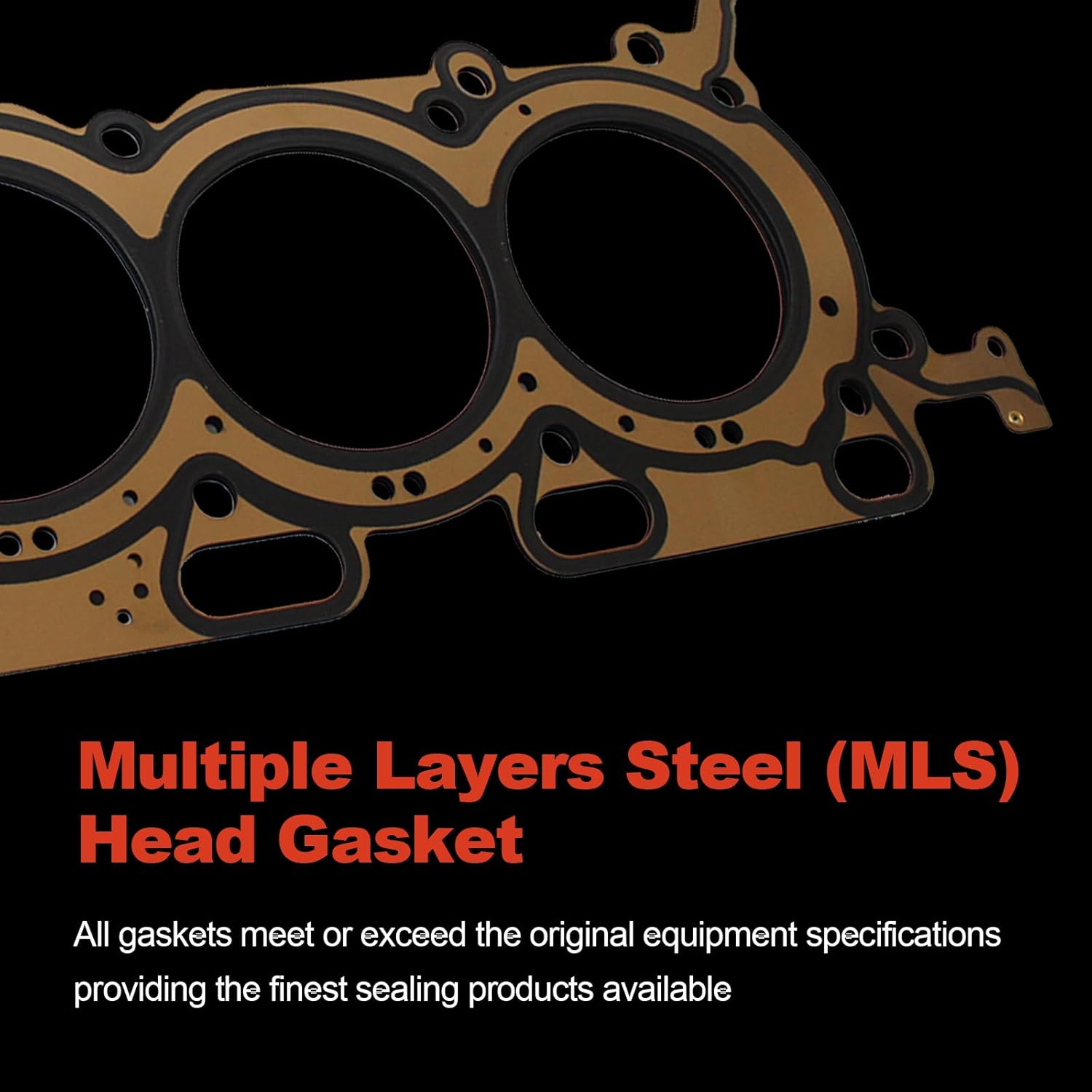 AUCERAMIC Left &Right Cylinder Head Gasket Fit for 2011-2015 Ford Edge F-150 Mustang, 2015-2017 Ford Transit-150 Transit-250 Transit-350, 2009-2016 Lincoln MKS MKT MKX MKZ,26543PT, 26544PT