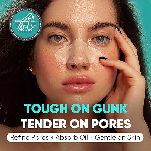 Miniatura 2 de 30 parches de poros de nariz, tiras de poros hidrocoloides de grado médico, absorben aceite durante la noche y refinan los poros, calcomanías de