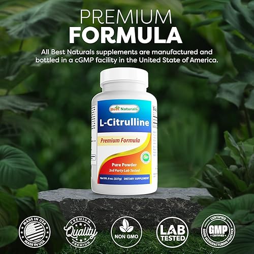 Miniatura 5 de Best Naturals L-citrulina en polvo 8 oz (8 onzas (paquete de 1))