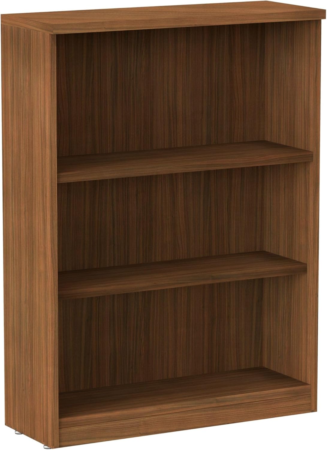 Alera Valencia Series Bookcase, Three-Shelf, 31 3/4"W x 14"D x 39 3/8"H, Modern Walnut