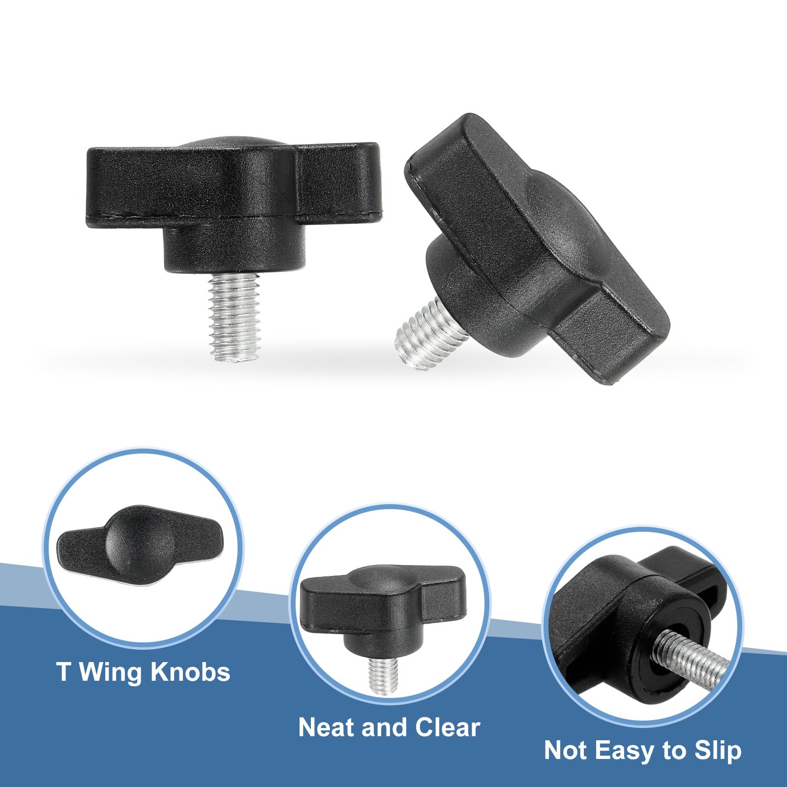 PATIKIL M5 x 8mm Tee Thumb Screws - Image 3