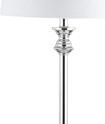 JONATHAN Y Elizabeth 33 Crystal Metal Table Lamp, Clear/Chrome, Set of 2