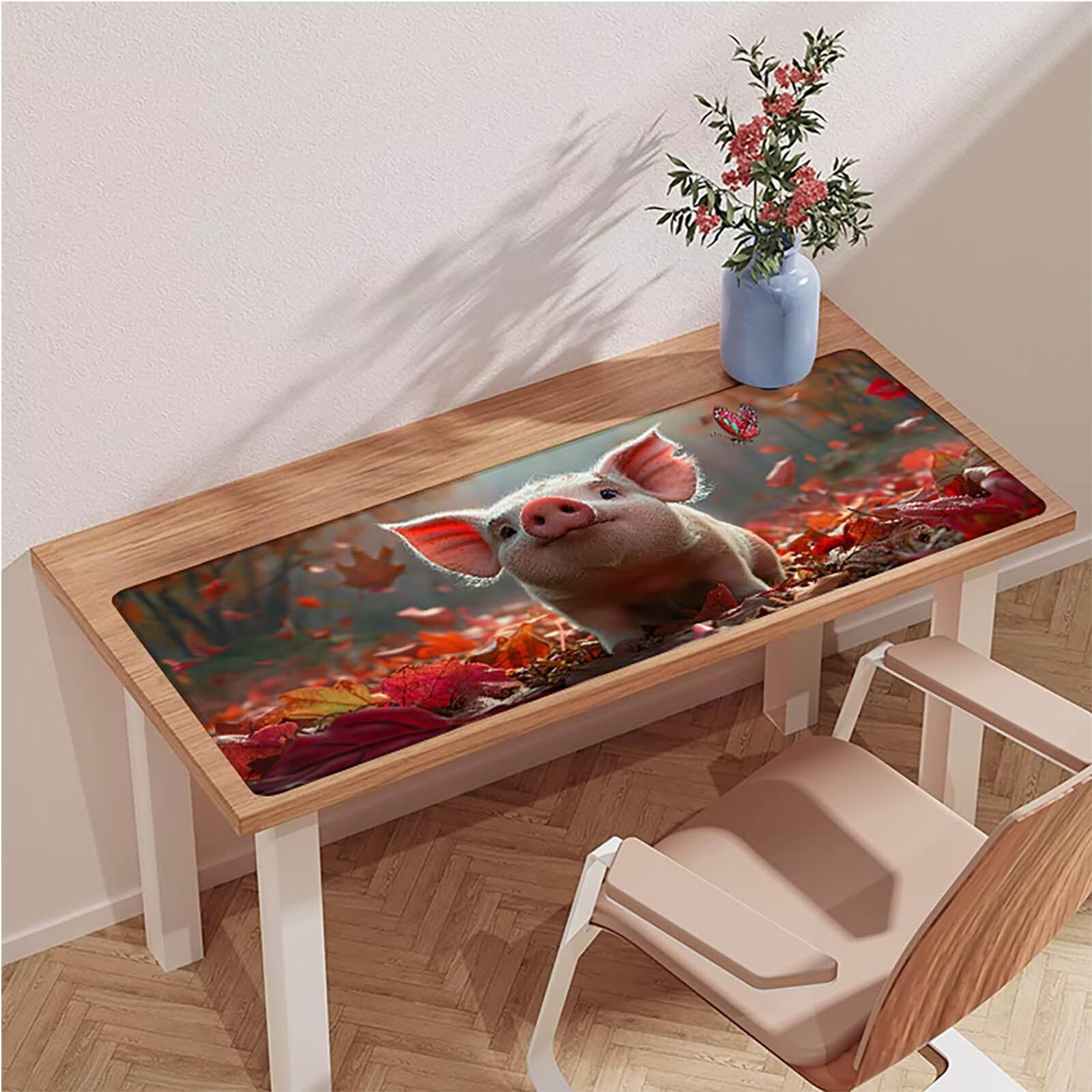 Biała podkładka pod mysz do gier, podkładka pod mysz XXL 1600x800x3mm, mata na biurko ze zszytymi krawędziami, podkładka pod mysz poprawia dokładność i szybkość, akcesoria biurowe i akcesoria do gier
