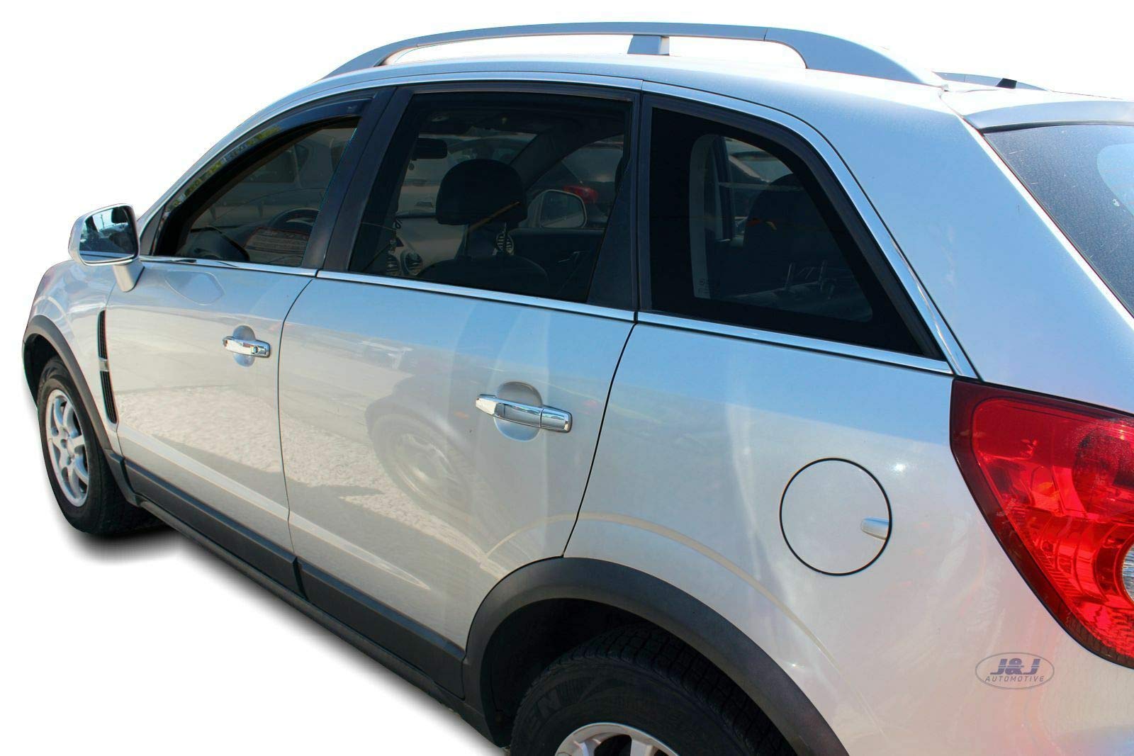 J&J AUTOMOTIVE Deflettori d'Aria per Opel Antara 2006-2018, Set da 2 Pezzi, Nero Fumé Oscurato Heko