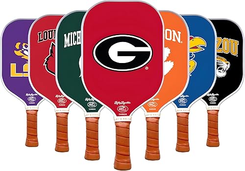 Miniatura 64 de Raqueta de pickleball colegial oficialmente licenciada - Raqueta aprobada por la Asociación de Pickleball de EE. UU. - Núcleo de nido de abeja