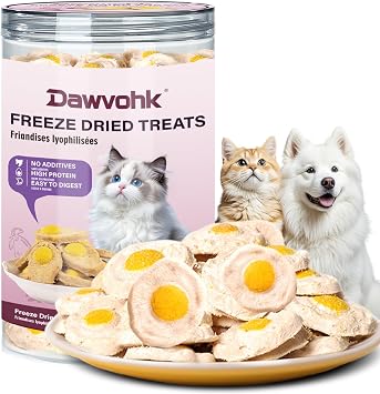 Freeze-Dried Chicken & Egg Cat and Dog Snacks,3.53oz