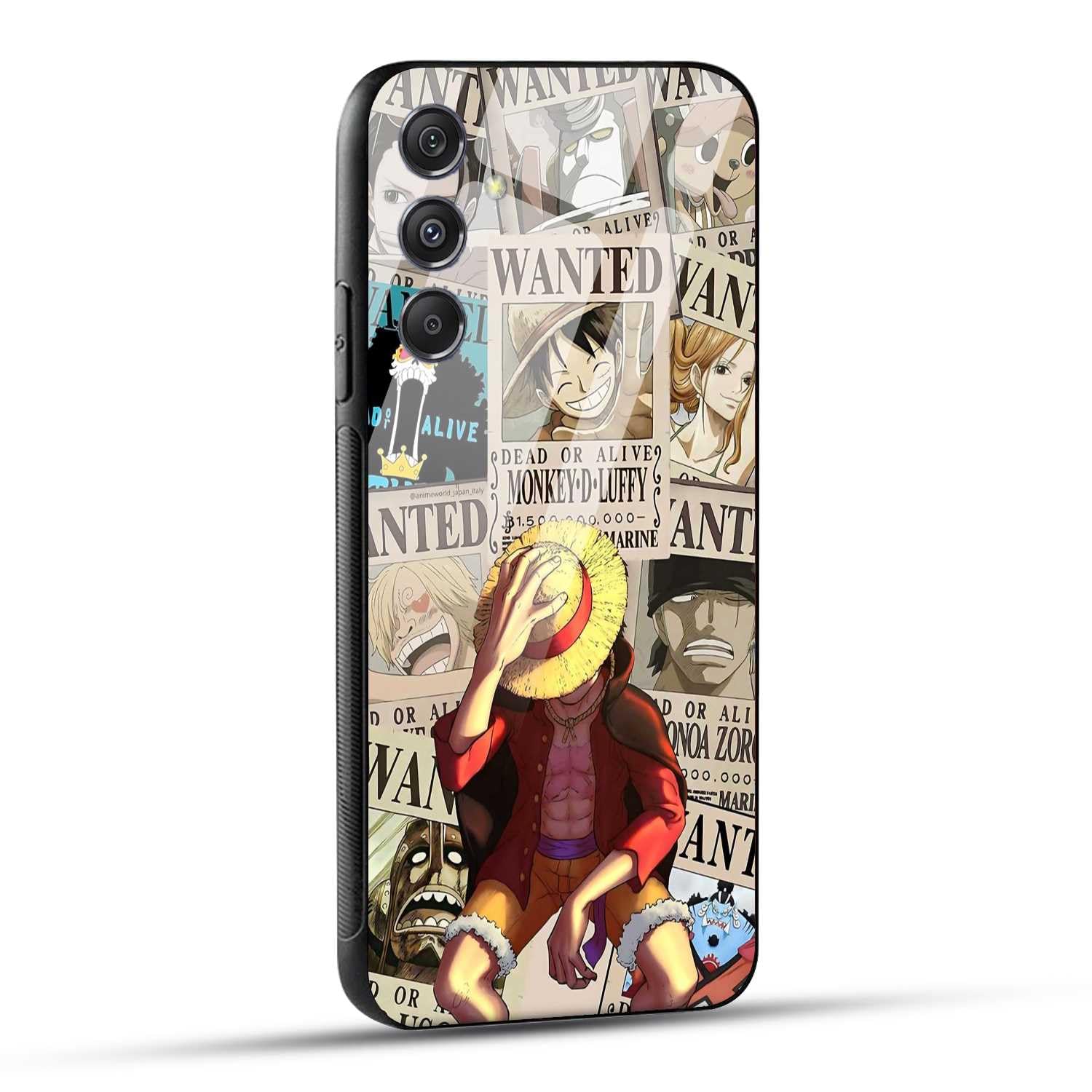 NDCOM for Samsung Galaxy A55 5G Back Cover Anime One Piece Wanted Luffy Printed Glass Case (B0D26C7LBL) Amazon Price History, Amazon Price Tracker