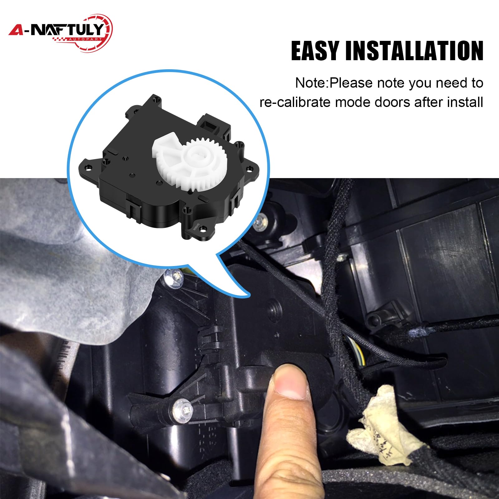 Actuador de puerta de mezcla HVAC para Toyota Sienna 2011-2016, Highlander, Camry 2007-2011, Avalon 2005-2018, Venza 2009-2016, Lexus RX350, ES350, motor de actuador de puerta de aire calentador, 604