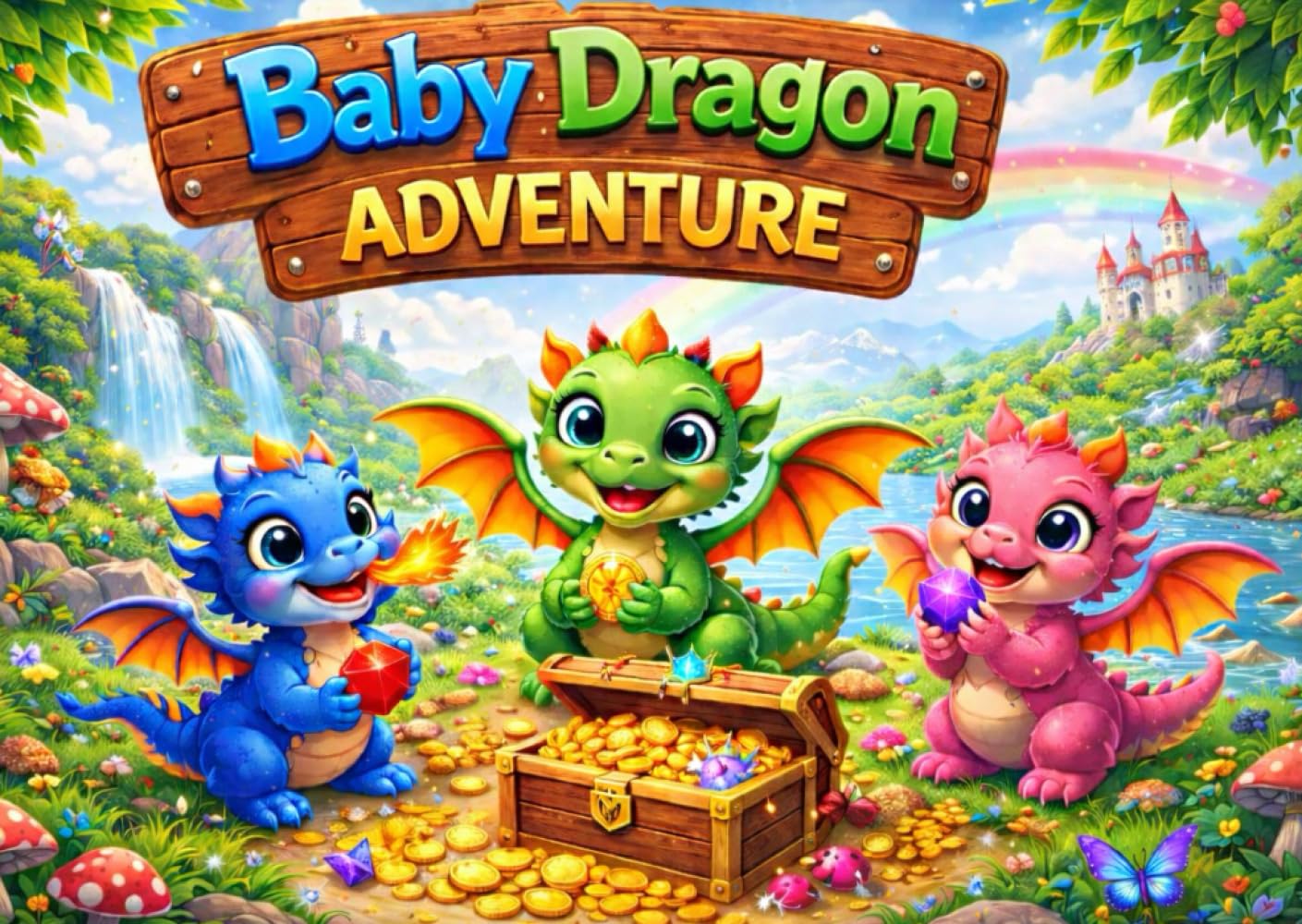 Baby Dragon Adventure (Fantasy-Ausmalbücher)