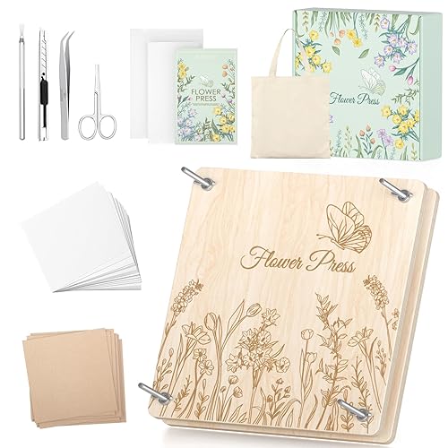 Wakhow Flower Press Kit – 11" x 11" Large Wooden