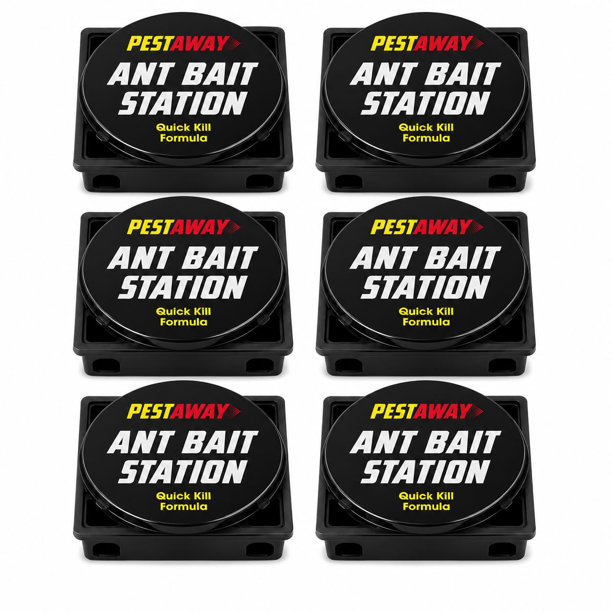 Ant Bait Stations – Quick Kill Formula Ant Traps for Indoor & Outdoor Use, Ready to Use Ant Killer, Ant Stop Bait Station for Indoor & Outdoor Home, Kitchen, Garden & Patio (6 Stations)