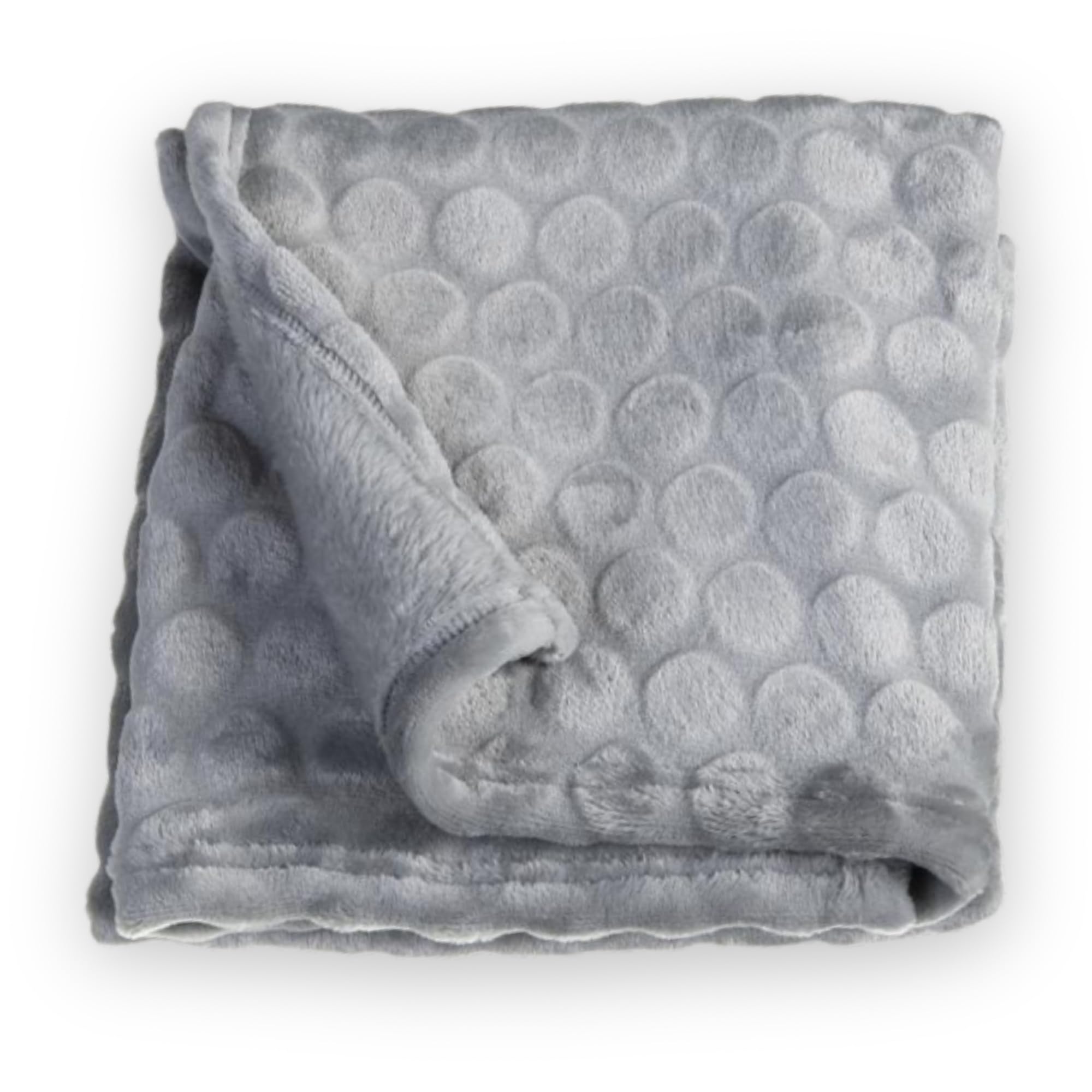 Clair De Lune Marshmallow Baby Blanket - Grey