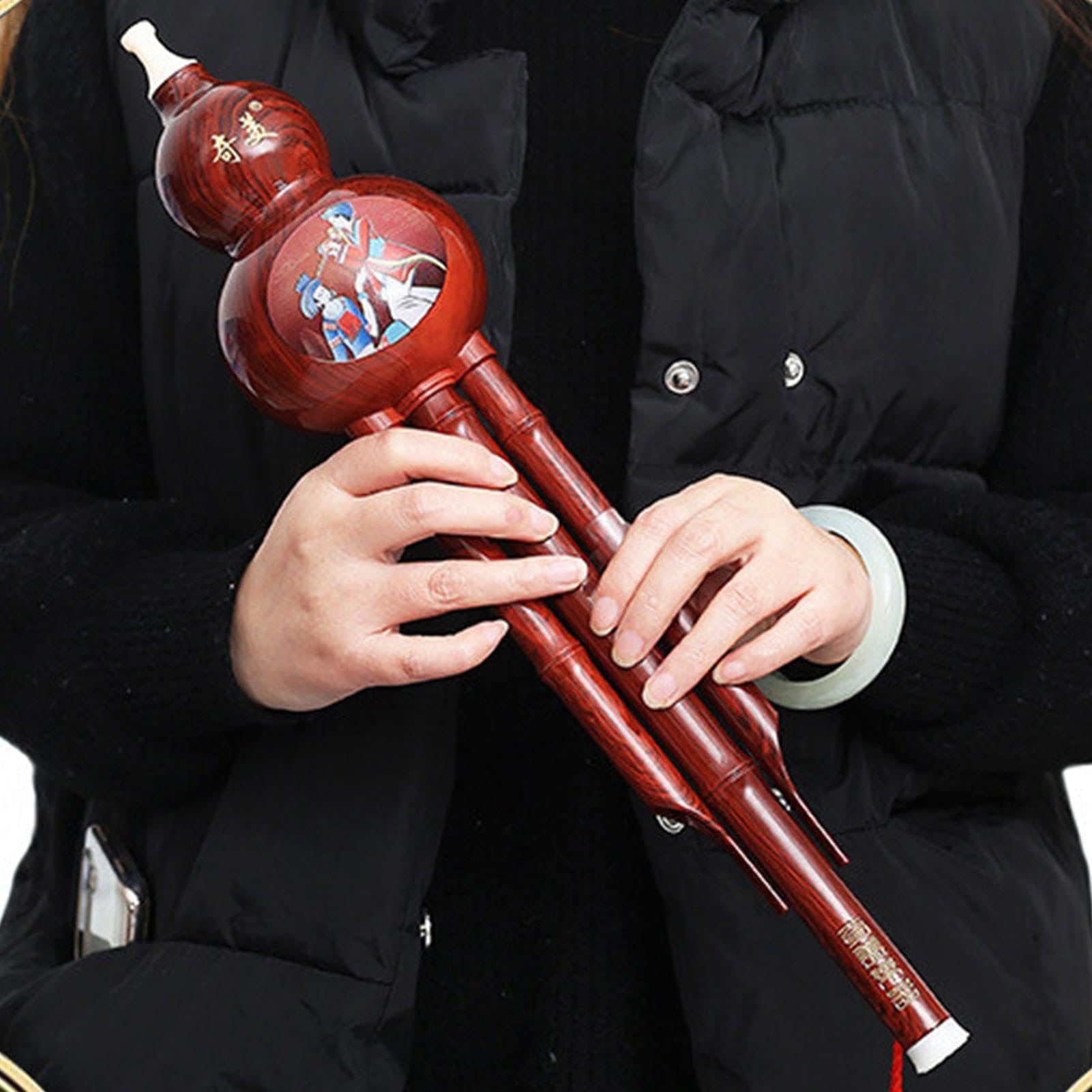 Hulusi, flûte à citrouille chinoise faite à la main, pour débutants, pour , instrument à vent traditionnel ethnique pour , joueurs professionnels