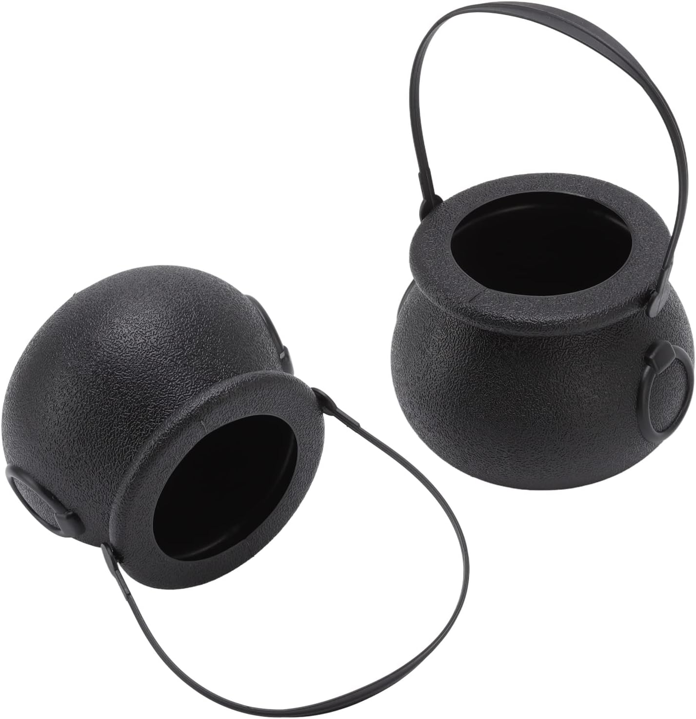 Reusable Plastic Black Candy Bucket, 2Pcs Halloween Witch