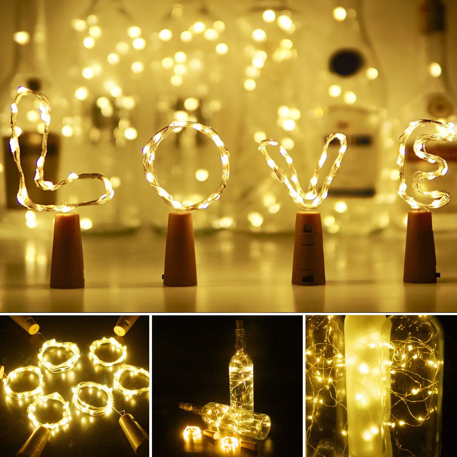 Luce Per Bottiglia A LED Con Scritta - Regalo Romantico Per Amiche, Compleanno O Natale