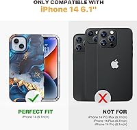 Vista 225 de Diaclara - Funda diseñada para iPhone 15 Plus de 6.7 pulgadas, transparente, cuerpo completo, con protector de pantalla, resistente de protección