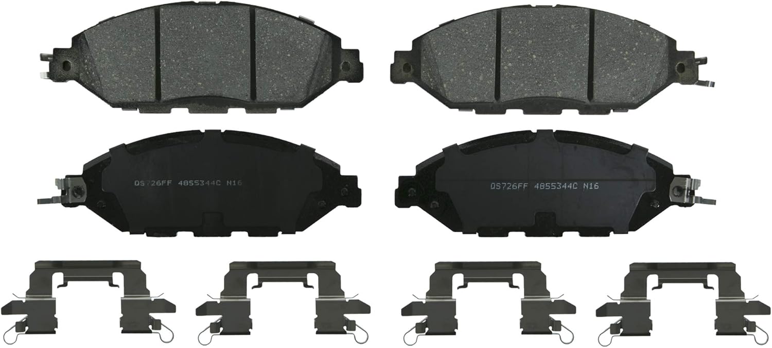 Wagner QS ZD1649 Disc Brake Pad Set, Chamfered Edges for Smooth, Quiet Stops, Fits 2015–2021 Nissan Murano, 2013–2020 Nissan Pathfinder