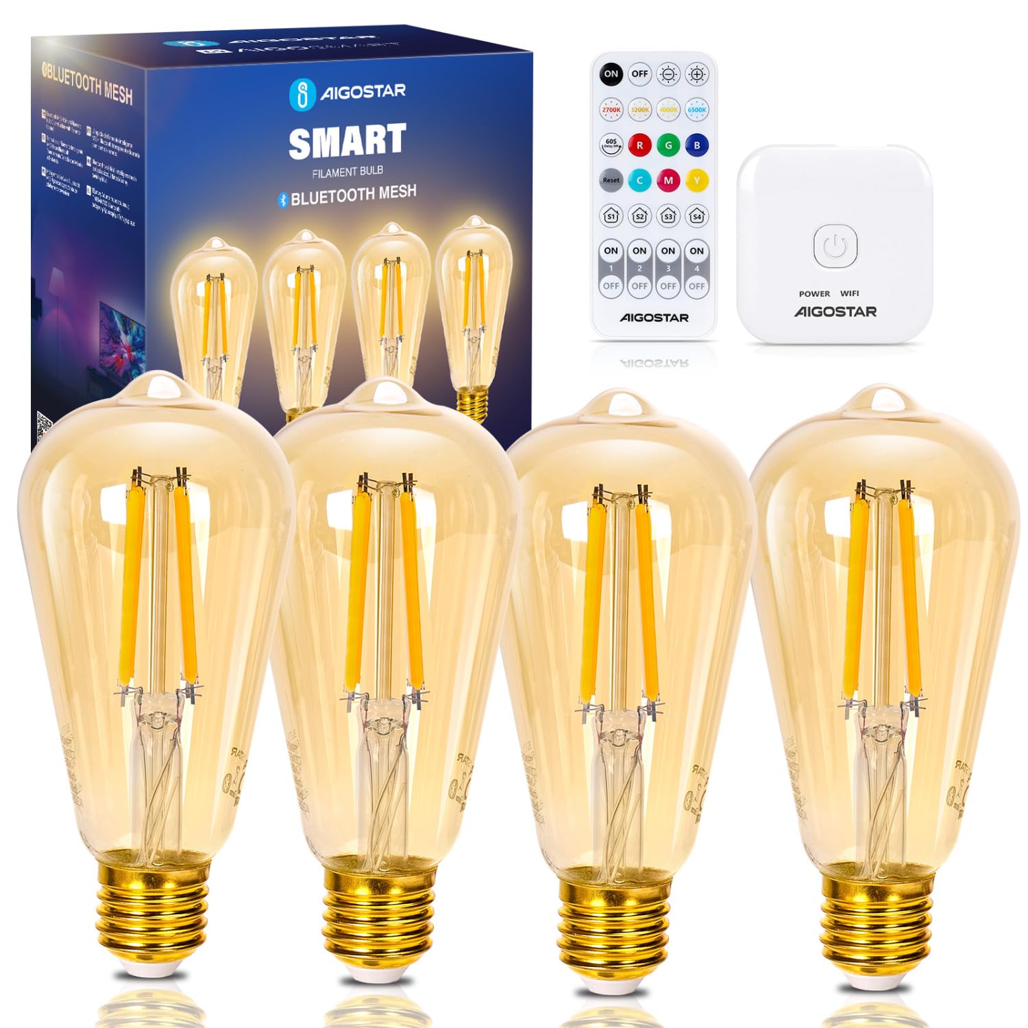 Aigostar - LED RGBW állítható mennyezeti lámpa LED/24W/230V 3000-6500K fehér DO