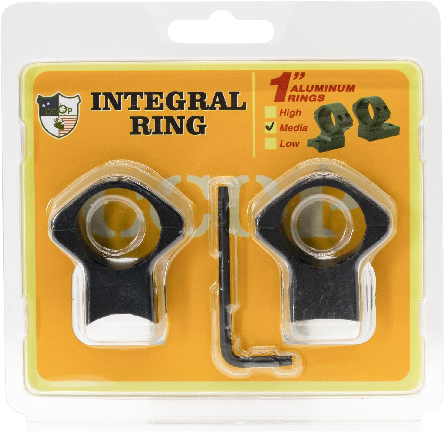 CCOP USA 1 Inch Integral Scope Rings for Browning X-Bolt Aluminum Low/Mid/High Profile ART-BRN103