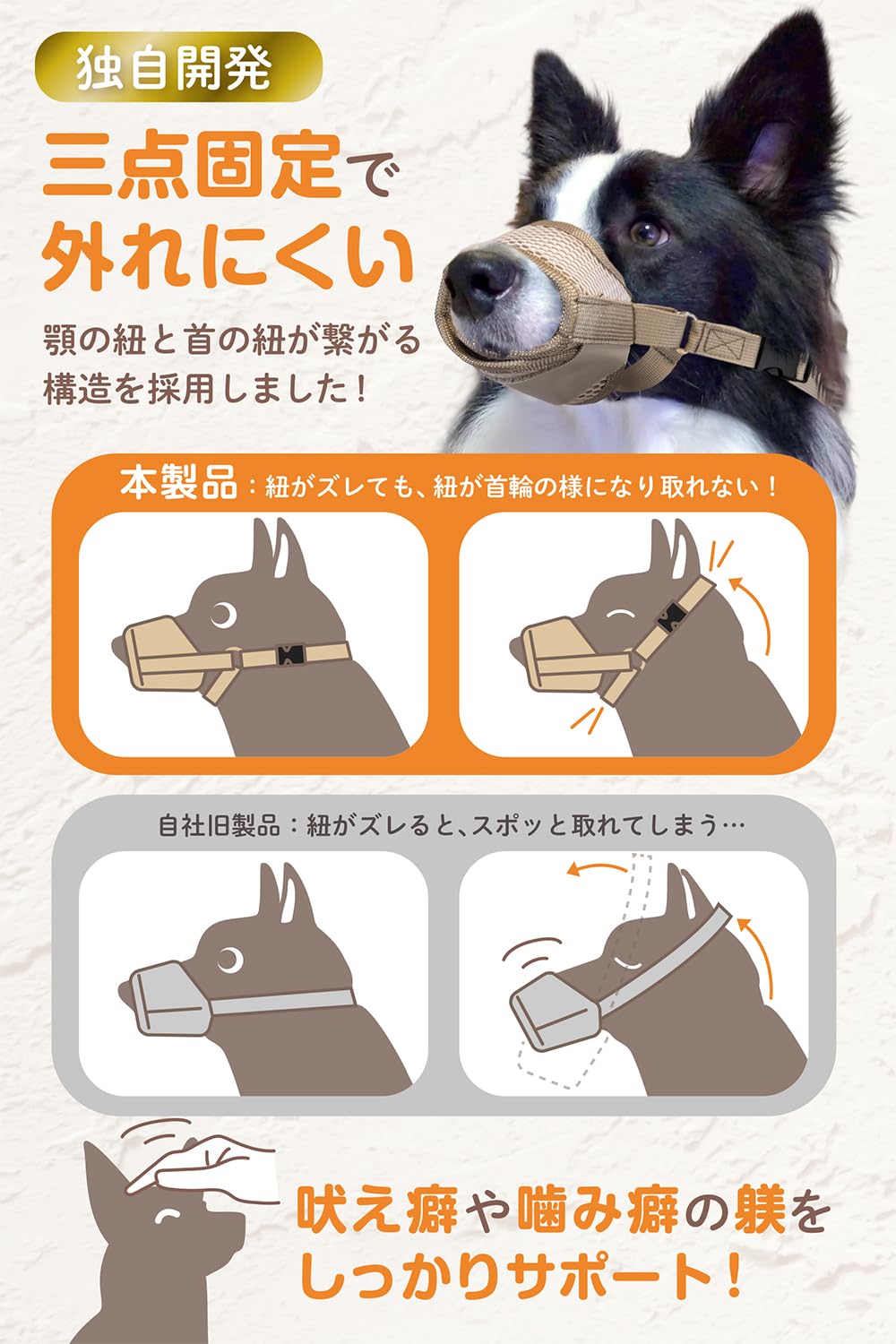 Amazon | ETLIFE 犬 口輪 大型犬 超大型犬 【獣医師監修 優しく包む口