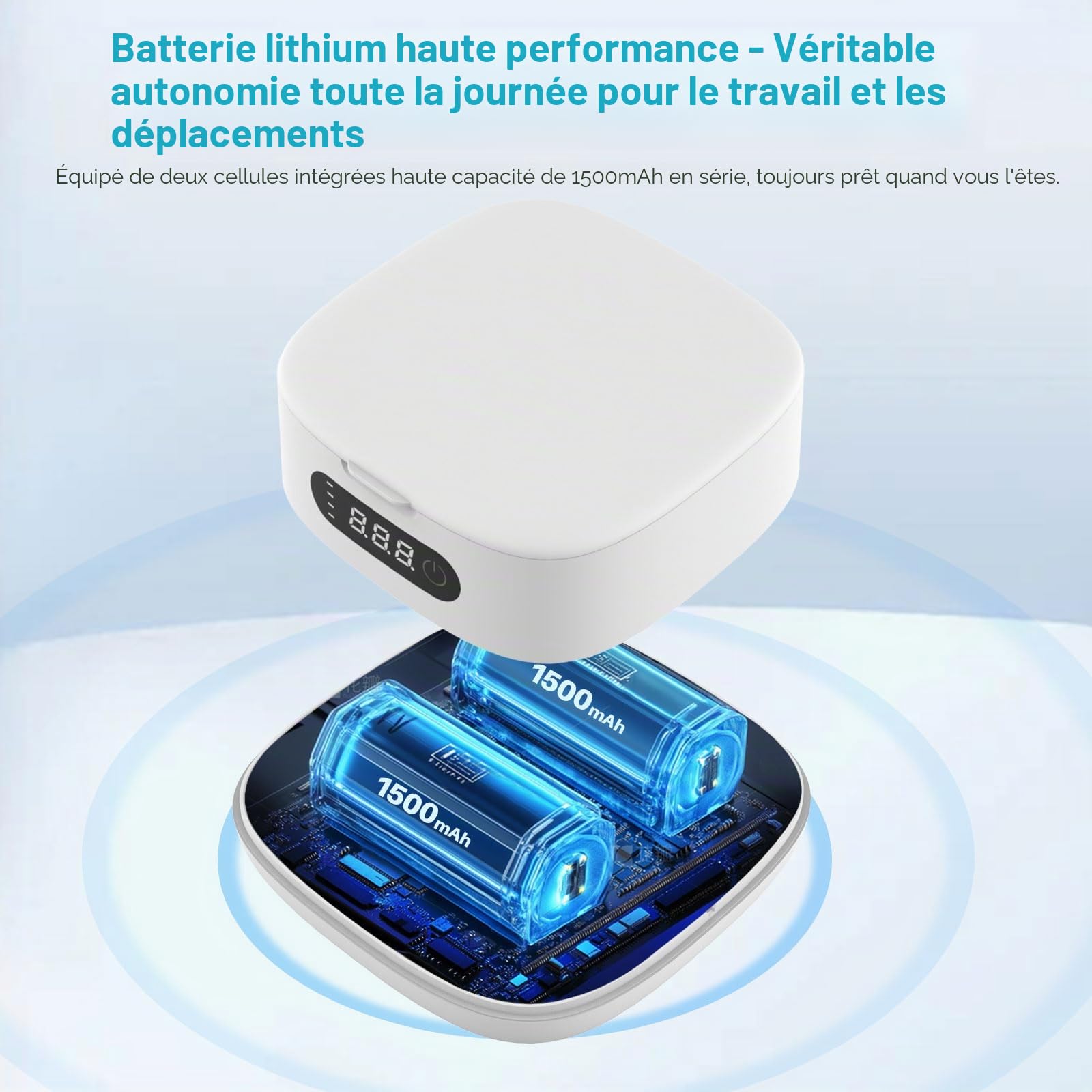 Nettoyeur ultrasons avancé pour prothèses dentaires, protège-dents, appareils orthodontiques, têtes brosse dents, bijoux, système purification triphasé 52 kHz