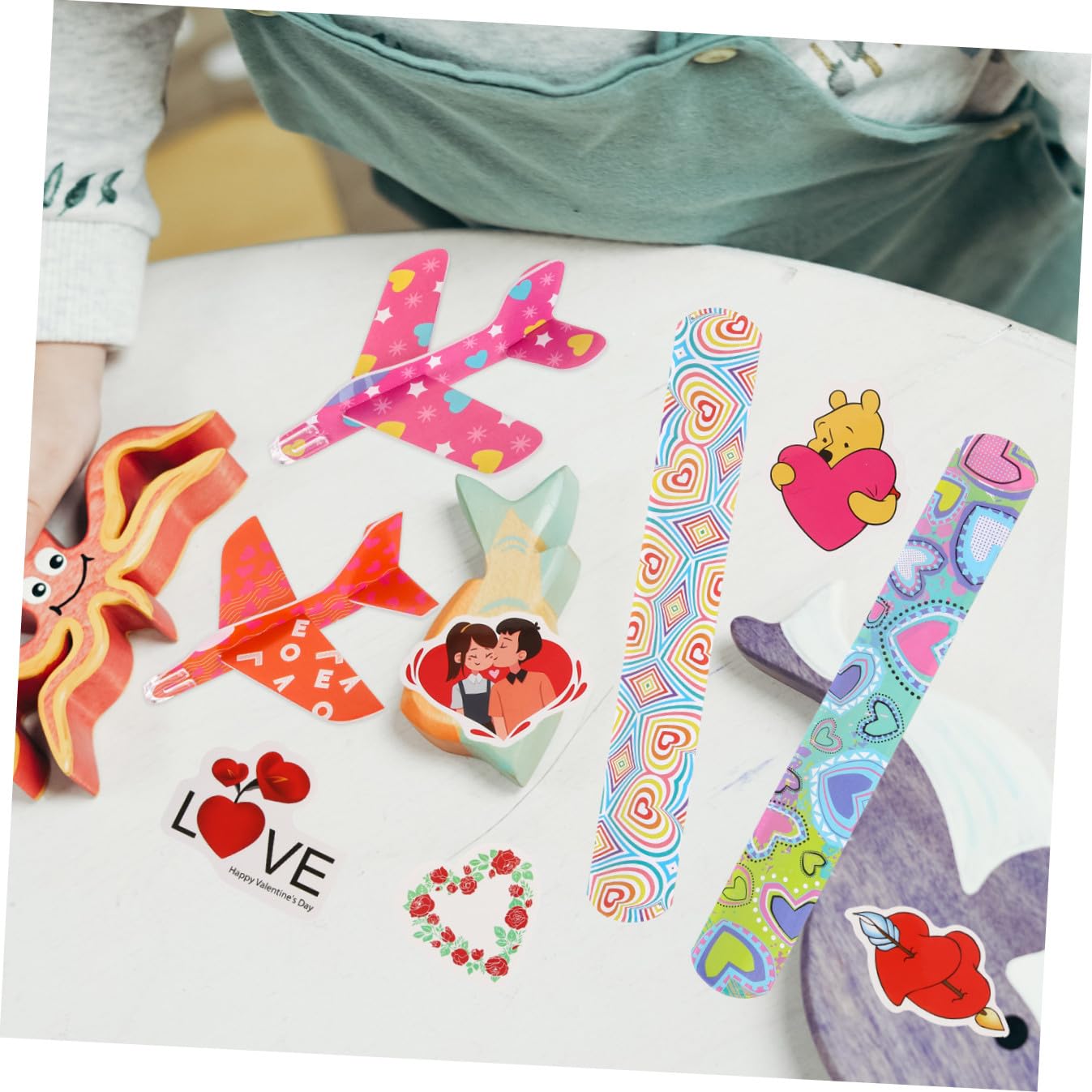 ibasenice 2 Sets Valentinstag Schreibwaren Set Für Kinder Klassenzimmer Schule Party Favors Spielzeug