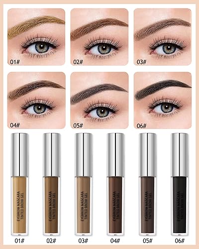 Miniatura 4 de Gel de cejas tintado impermeable maquillaje líquido de cejas a prueba de manchas de larga duración gel de cejas tintado gel de cejas semipermanente