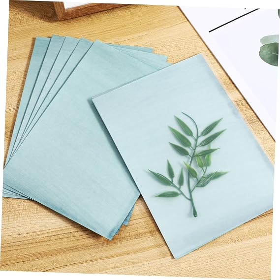 Beatifufu 32Sheets Cyanotype Paper Kit with Transparency Panel Sun Activated Printing Paper for DIY Art Projects Durable Natural for Adults Crafts