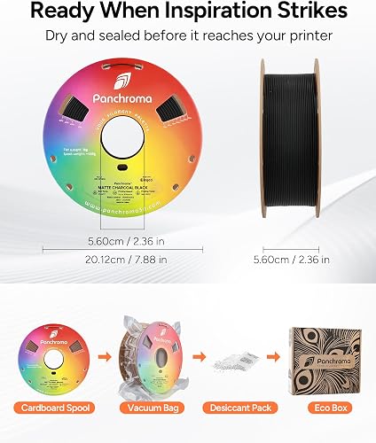 Polymaker Panchroma PLA Filament, Matte Cotton White, 1.75mm, 1kg (2.2lbs) Spool - 6