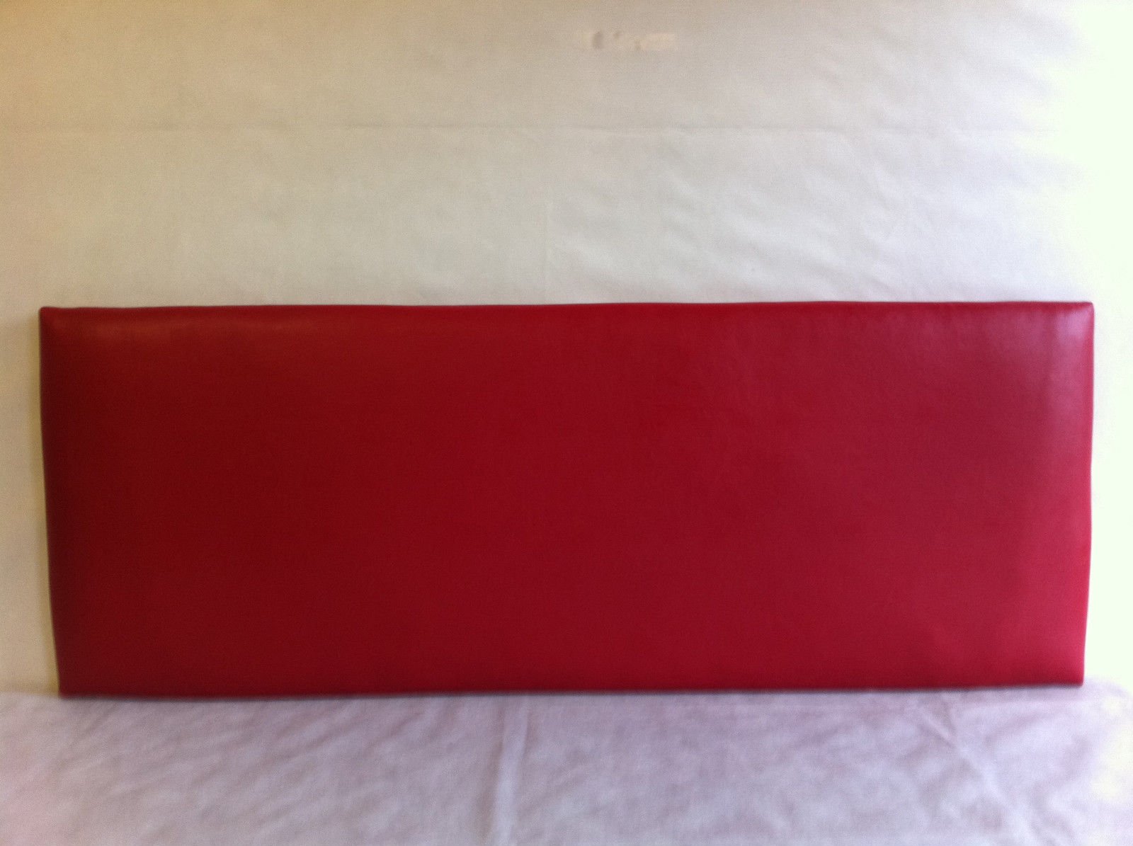 CROWNBEDSUK FAUX LEATHER VICTORIA HEADBOARD AND COLOURS (2FT6 SMALL SINGLE, Red)