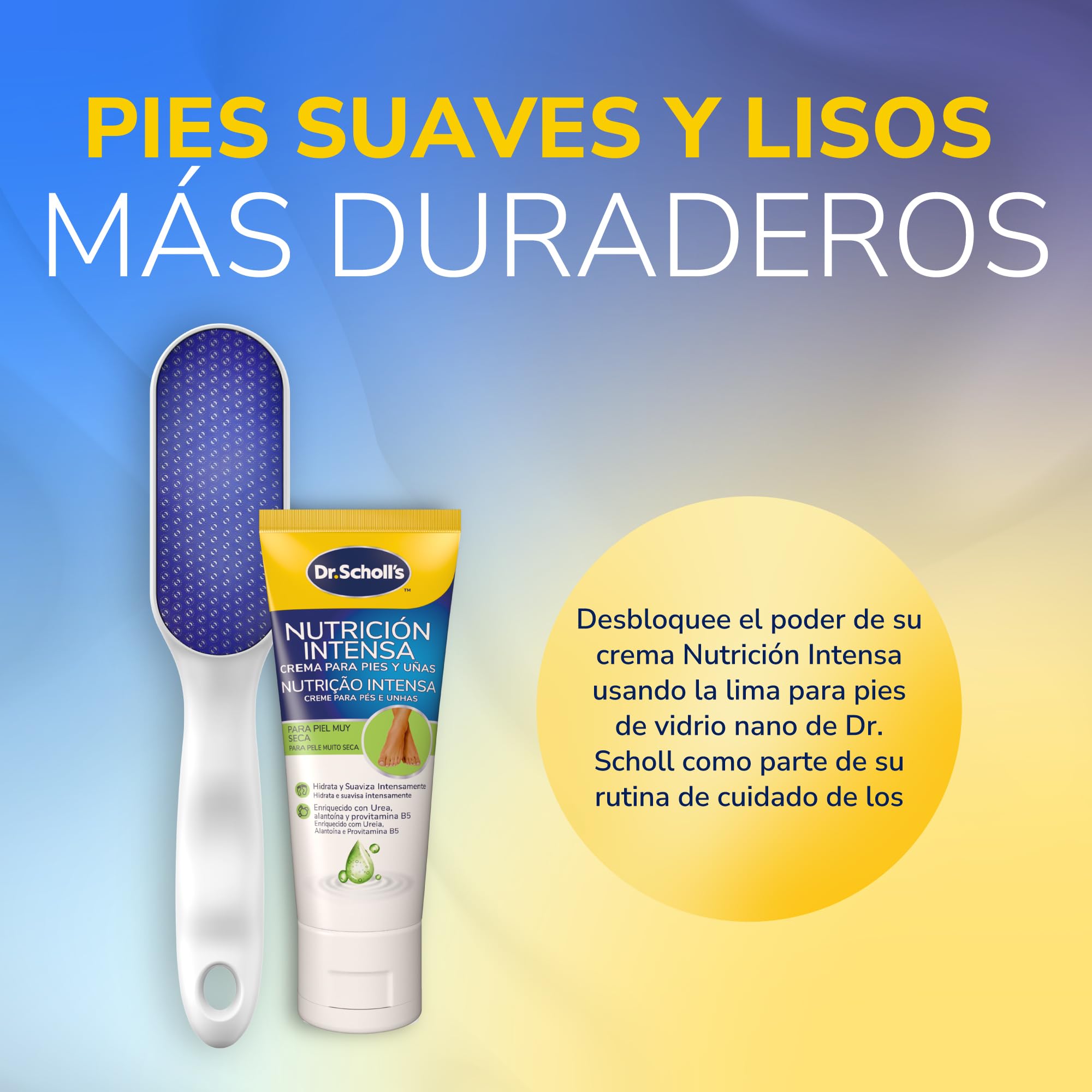 Scholl Lima Manual Nano Cristal Para Pies - Exclusivo Amazon - Elimina durezas y callosidades - Lavable y reutilizable - 1 unidad