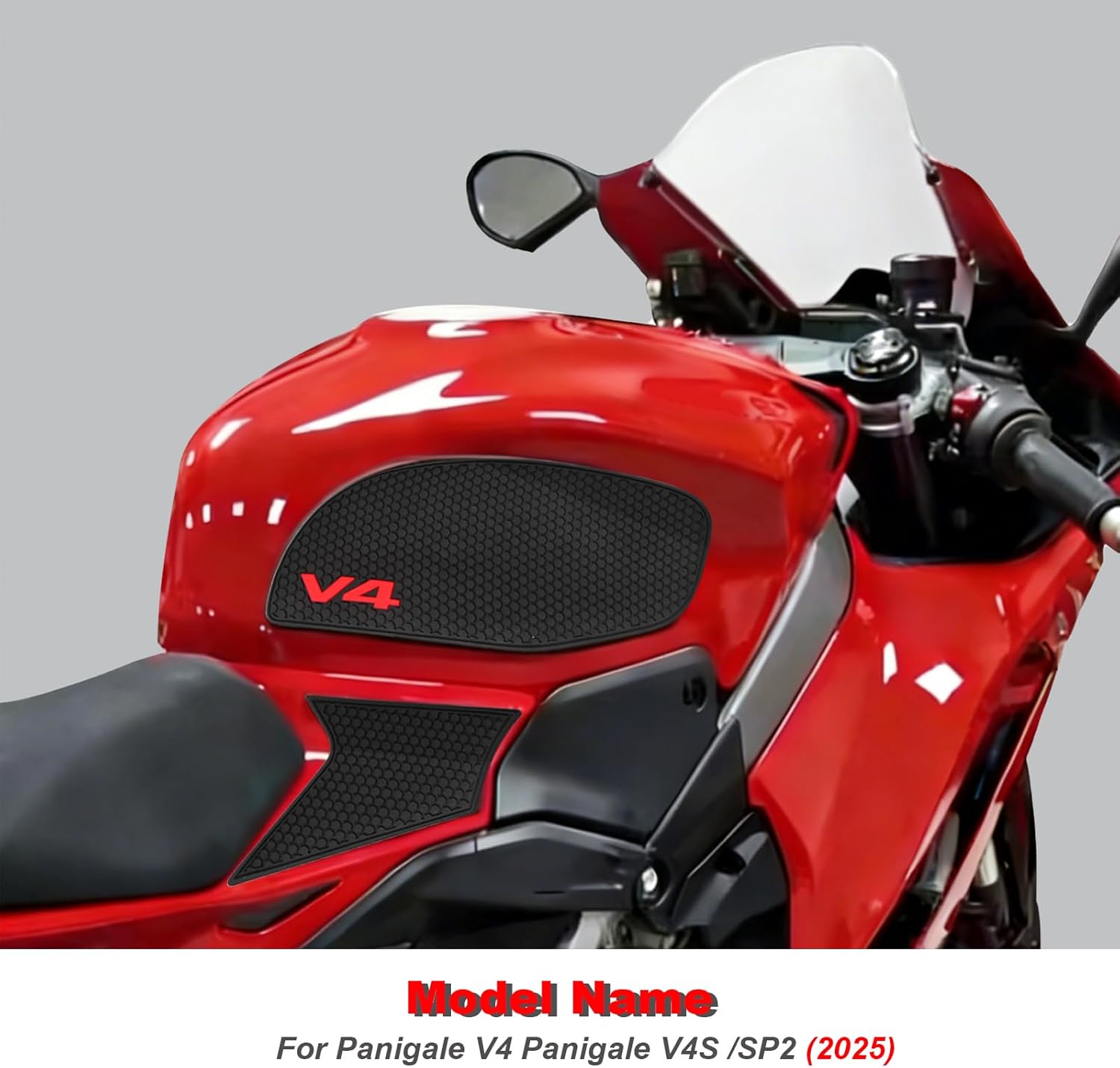 For Ducati Panigale V4 Panigale V4S /SP2 2025 Side Fuel Tank Pad Tank Pads Protector Stickers Decal Gas Knee Grip Traction Pad Tankpad