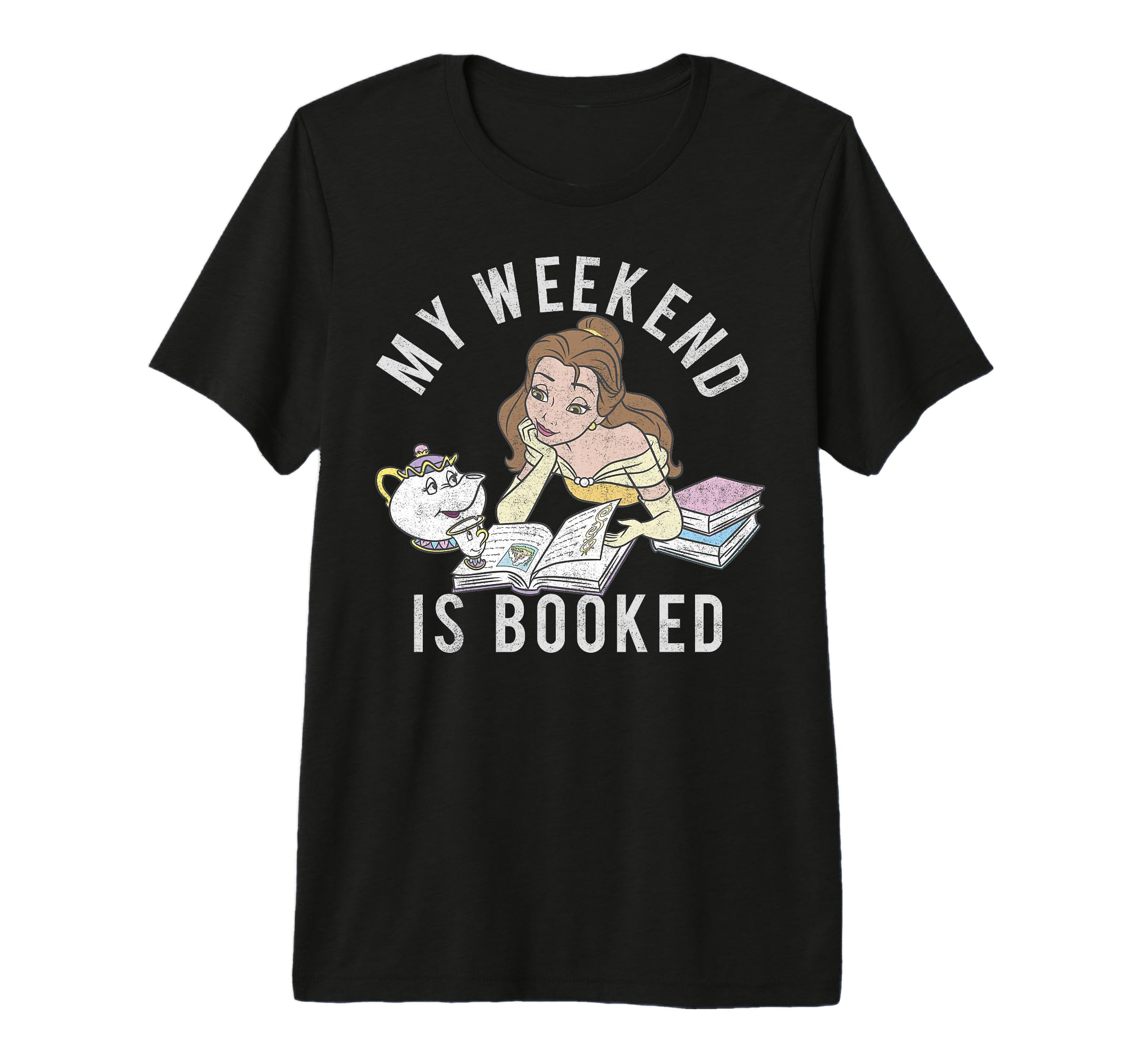 Disney Beauty and The Beast Belle My Weekend is Booked Premium Tri-Blend T-Shirt