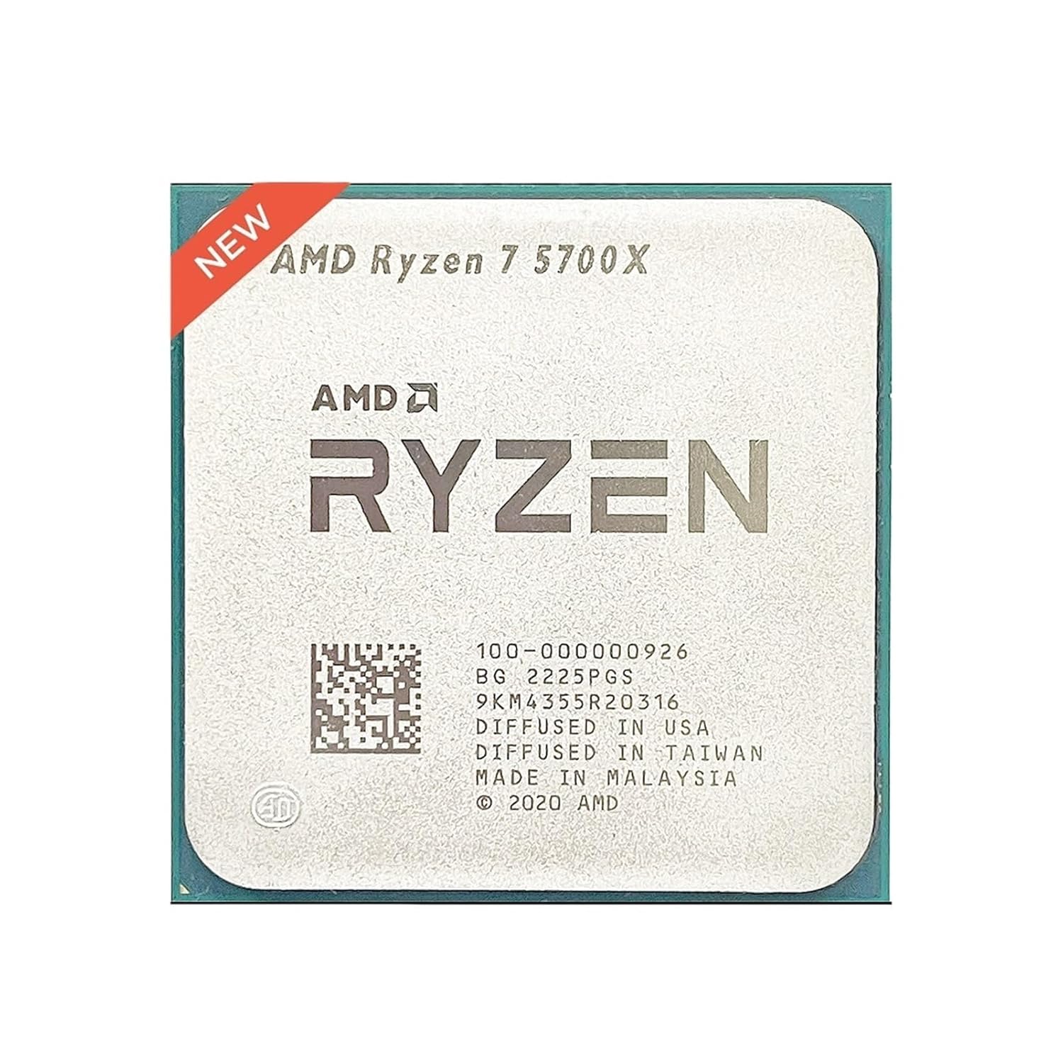 DSPDVWOW CPU Processor AMD Ryzen 7 5700X New R7 5700X 3.4 GHz Eight-Core 16-Thread CPU Processor 7NM L3=32M 100-000000926 Socket AM4 But Without Cooler, LHY666