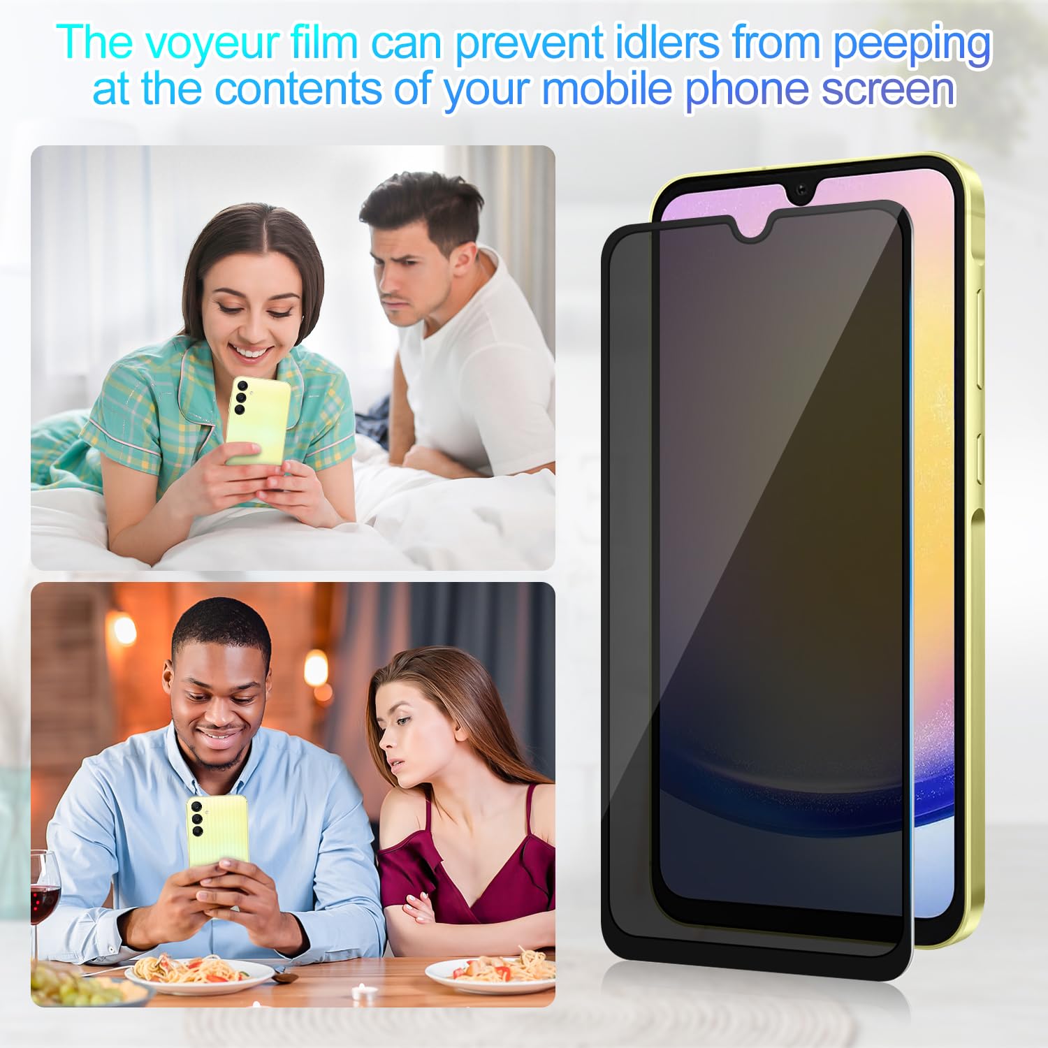 Amazon.com: Lokyoo 3 Pack Privacy Screen Protector for Samsung