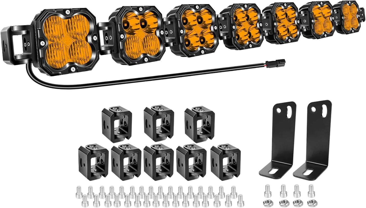 YOJZMA 46in 210W Amber LED Off-Road Light Strip