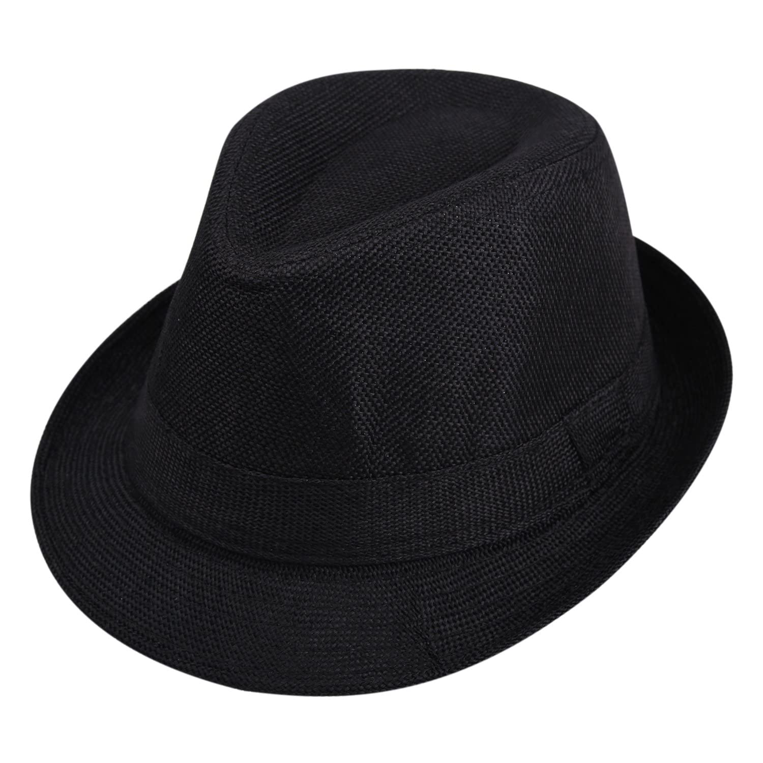 Faux Suede Cap & Hat Summer Collections For Men & Women (Fedora-Black), Free Size-image-30
