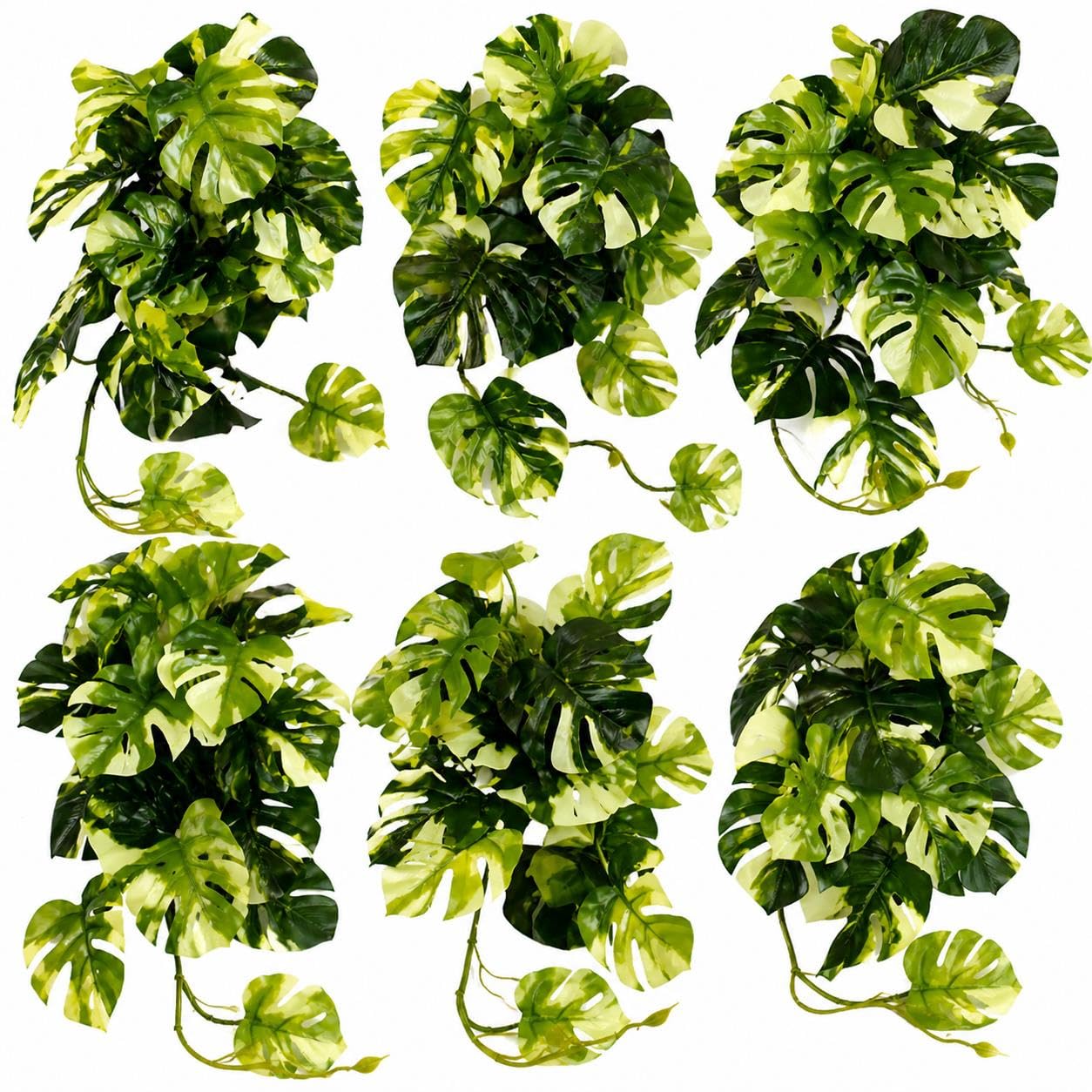 Multipack Leaf Design Artificial Hanging Plants