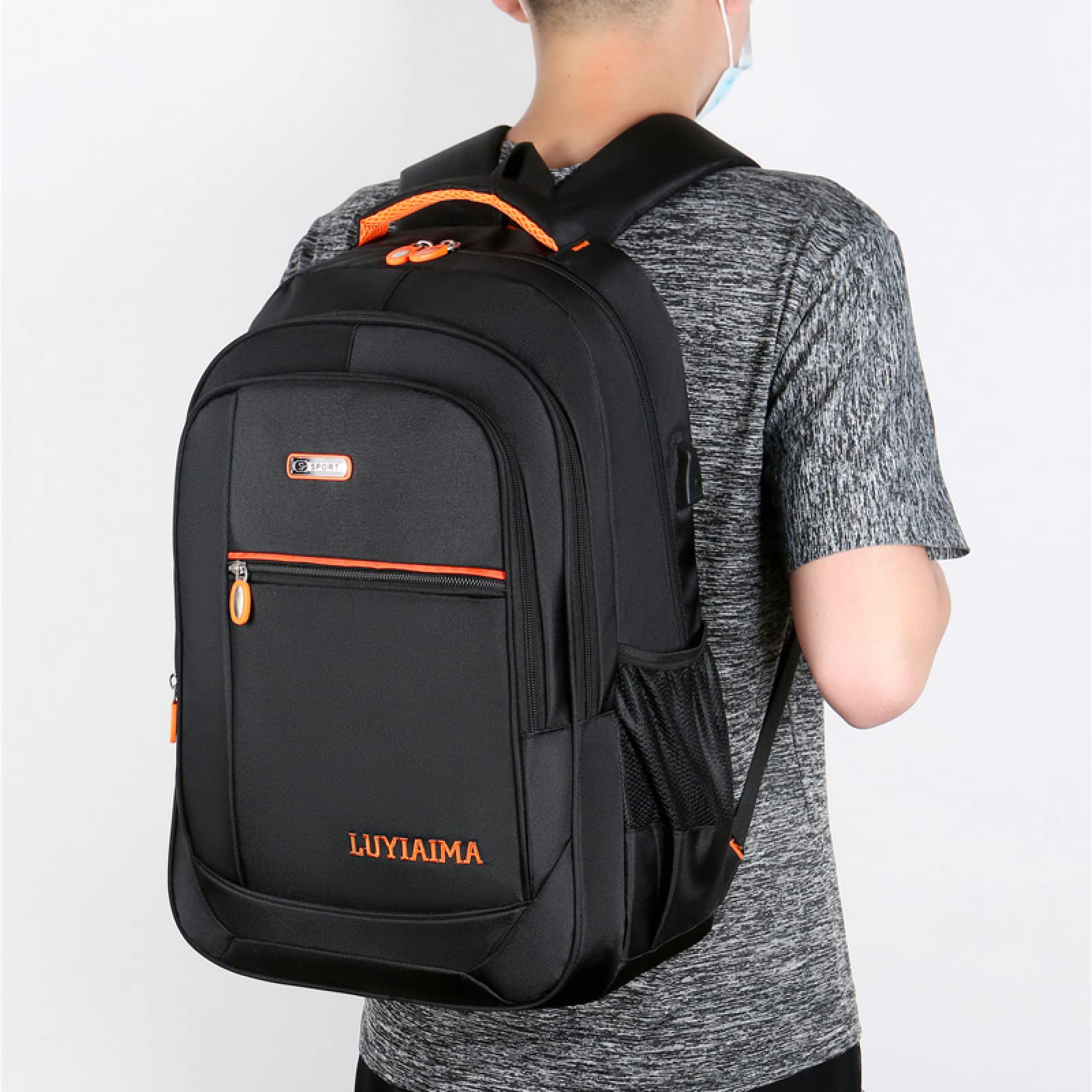Mochila Oxford impermeable informal para ordenador portátil para hombre, mochila de viaje para adolescentes, mochila escolar de gran capacidad, gran oferta, bolsa