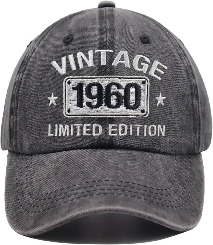 Vintage 1964 1963 1962 1961 1960 1959 1958 1957 1956 1955 Limited Edition Adjustable Embroidered Baseball Cap