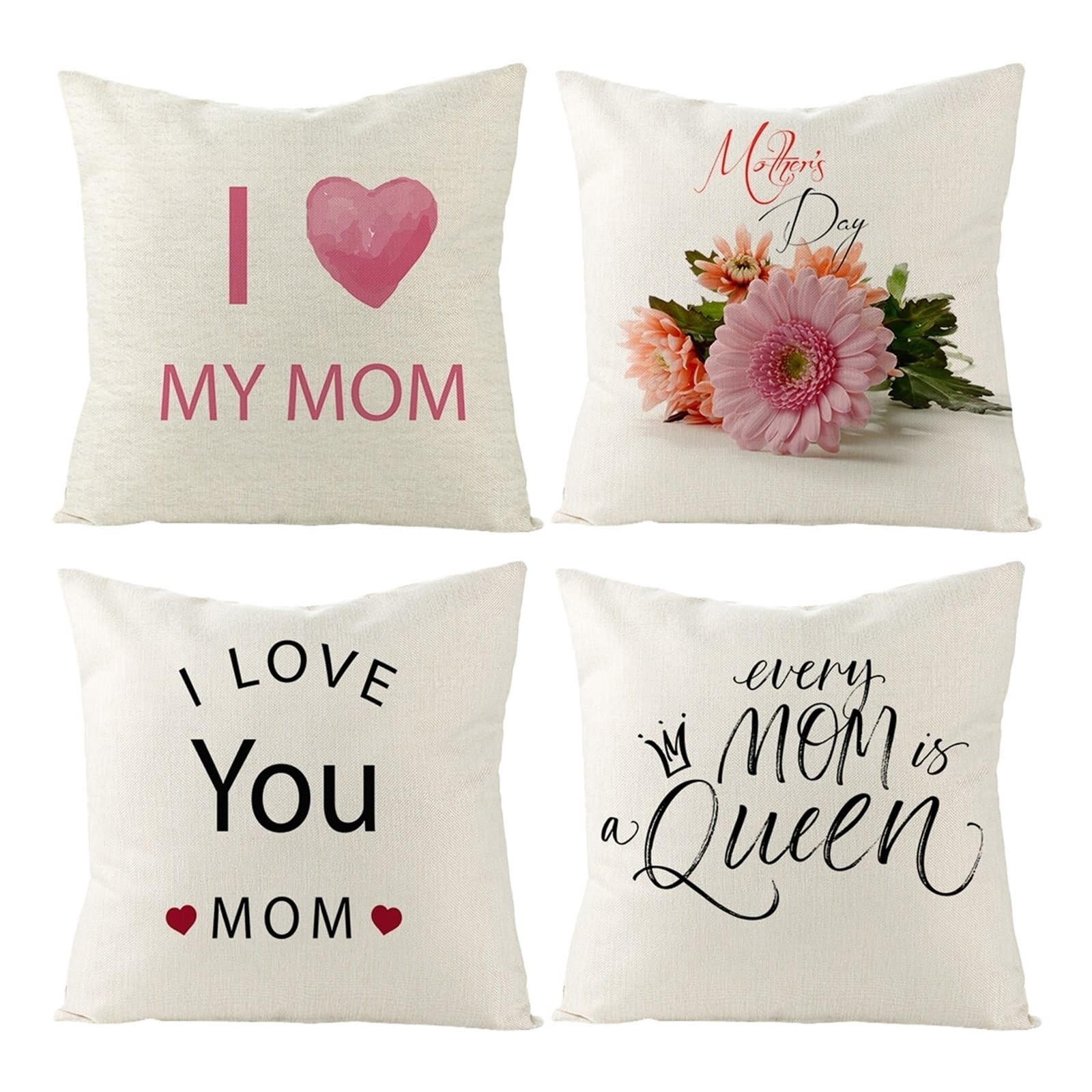 Housses de coussin lavables pour raviver un canapé terne avec des fleurs élégantes rose ivoire