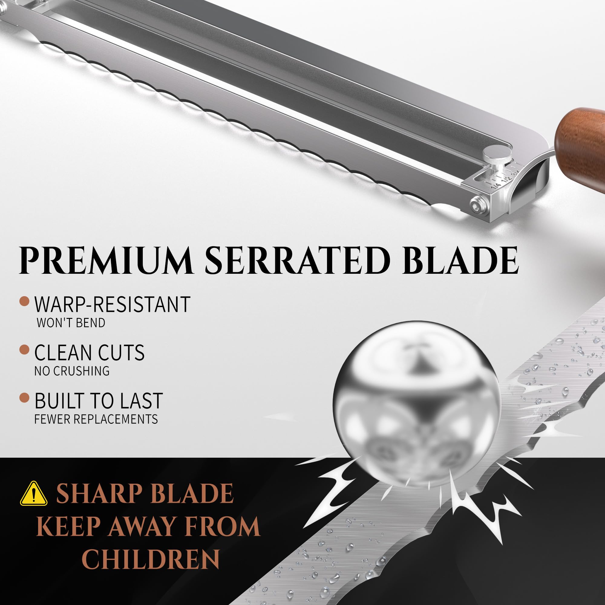 Adjustable Bread Knife - Perfect Slices! -2 Adjustable Bread Knife - Perfect Slices! -2