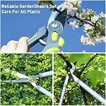 Altdorff Combo Pruning Shears Garden Tools,3PCS Garden Shears Set Include Loppers, Hedge Shear, Bypass Pruner, Professional Tree & Shrub Care Kit