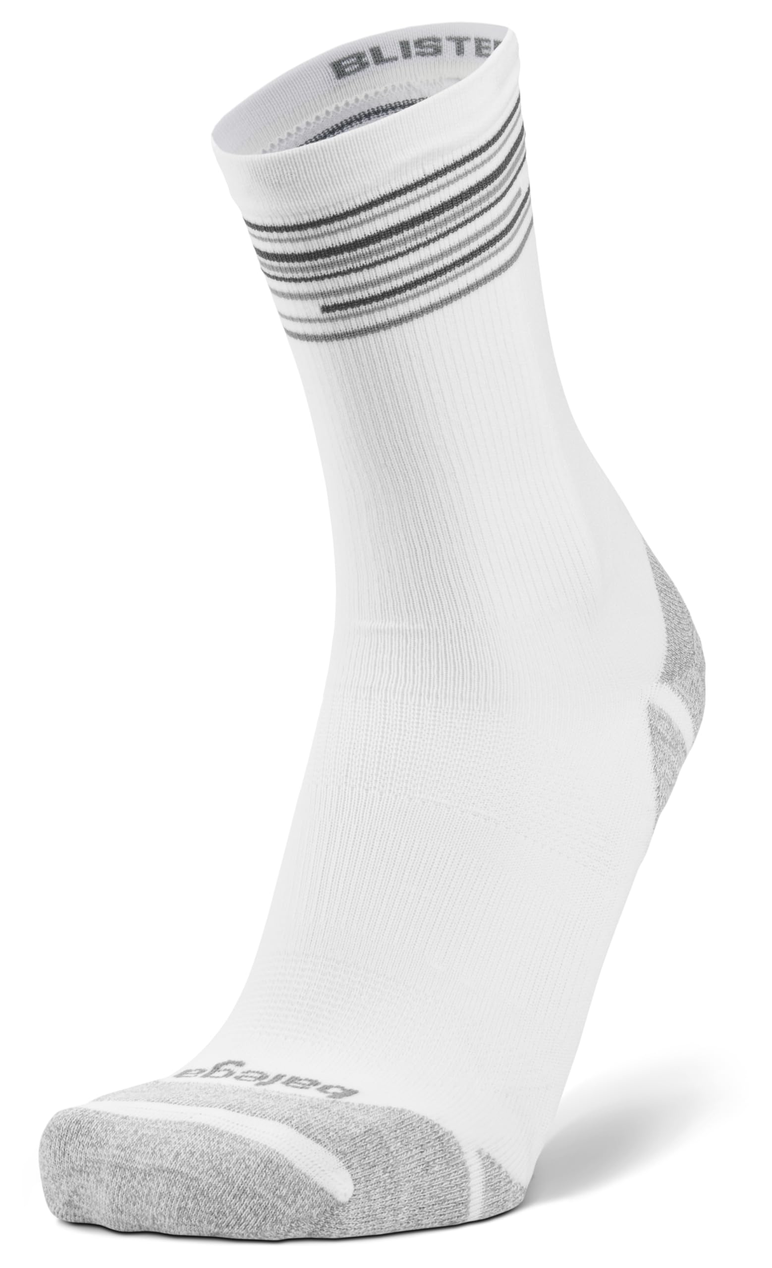 Balega Blister Resist Light Mini Crew Socks, Advanced Moisture-Wicking Technology for Ultimate Comfort, Ergonomic Fit, Breathable Design, Perfect for Running and Workouts, White - Medium (UK Size 7-9)