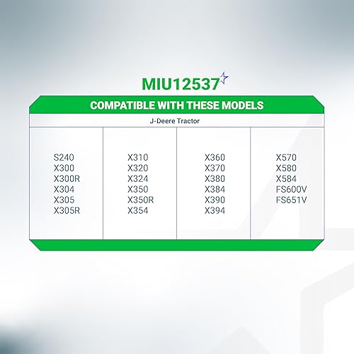 Miniatura 7 de BlueStars MIU12537 Solenoide de arranque - Compatible con John Deere S240 X300 X304 X305R X310 X320 X324 X350 X354 X360 X370 X380 X384 X390 X394