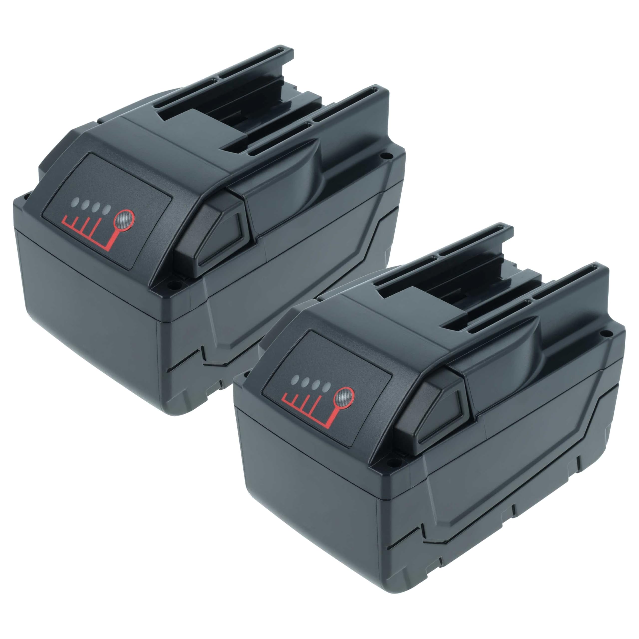 vhbw Zestaw ekonomiczny 2x akumulator litowo-jonowy 2000 mAh (28 V) do narzędzi Milwaukee radio akumulatorowe jak 48-11-2830, 0700956730.
